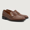 Baxton Marrón Mocasines de cuero para Hombre