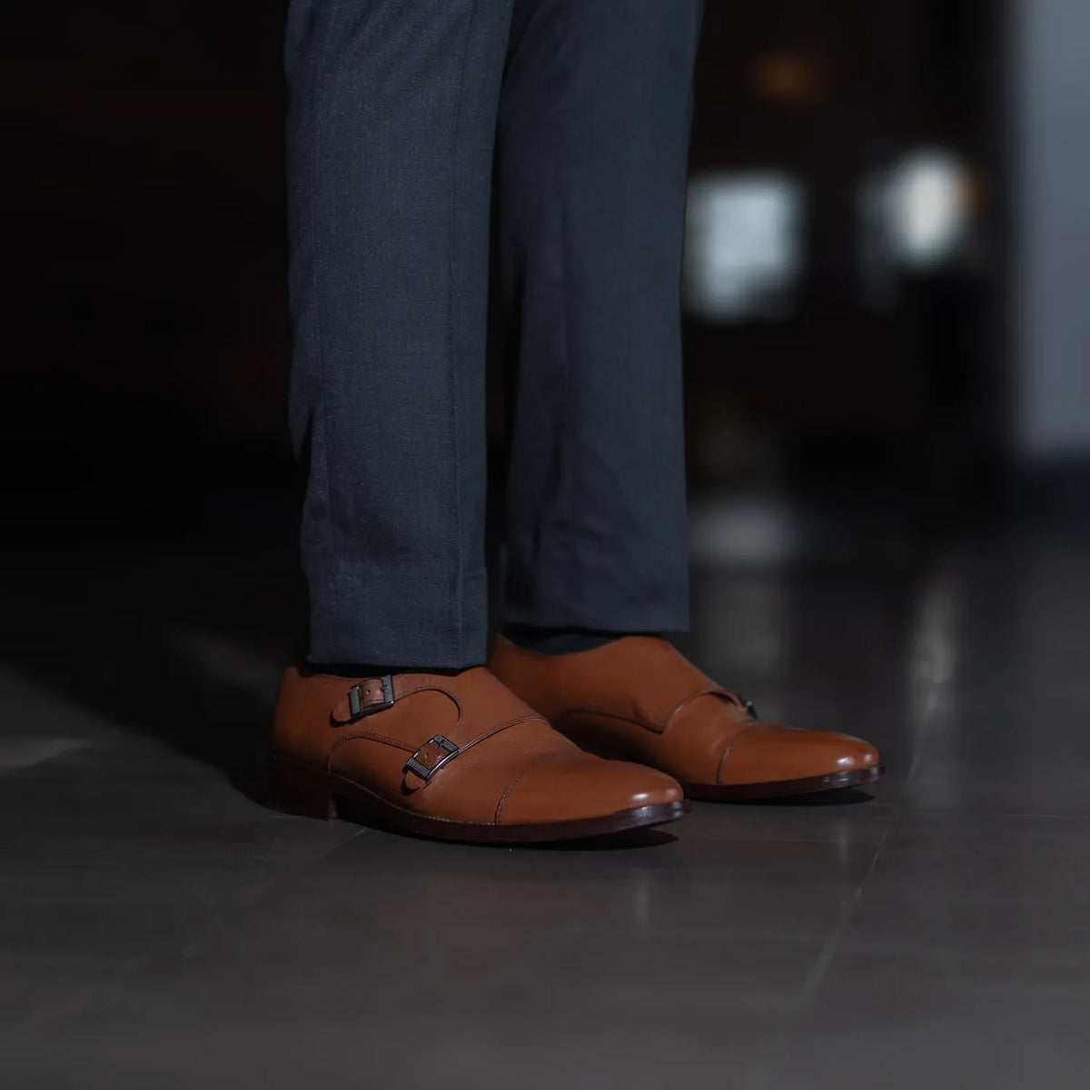Styled On-Foot Perspective Demonstrating Ankle Fit & Silhouette on Model