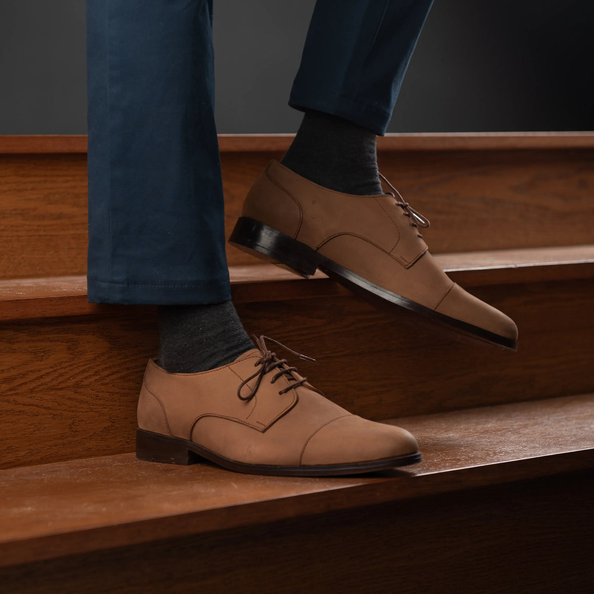 Orlaven Attorney Derby Marrón Nubuck Zapatos de cuero para Hombre footwear image 9