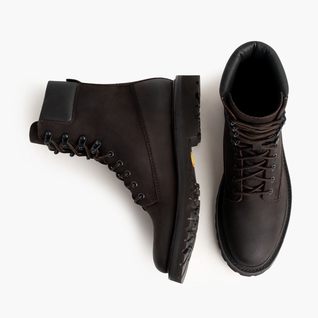 Explorer Rocky Road Botas de cuero para Hombre - Contrafuerte de talón reforzado y doble costura de precisión