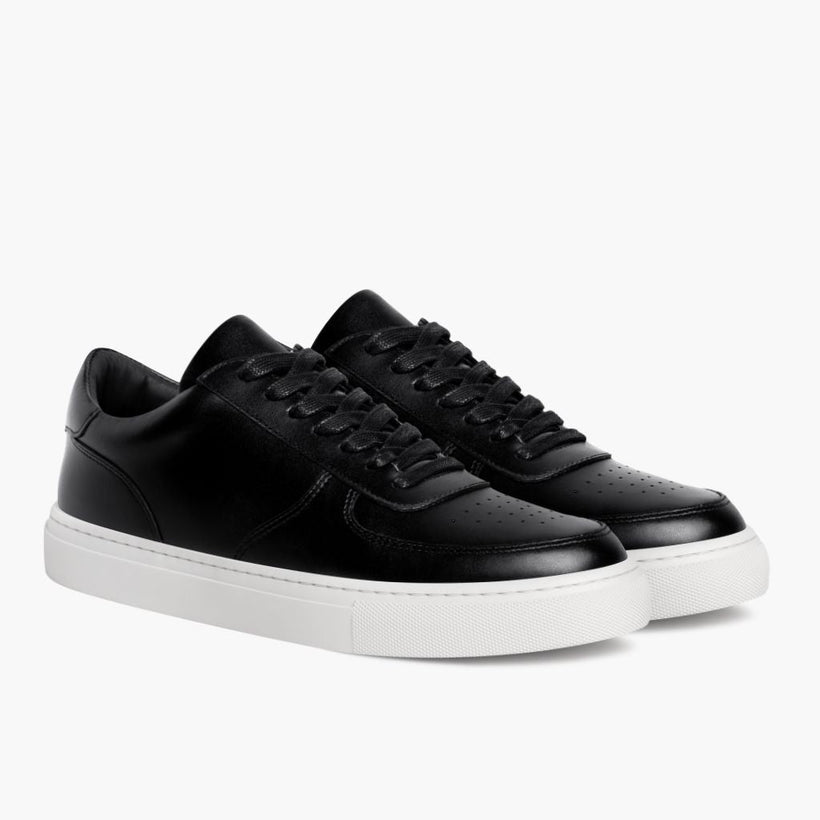Court Negro Leather Sneakers para Mujer