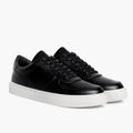 Court Negro Zapatillas de cuero para Hombre