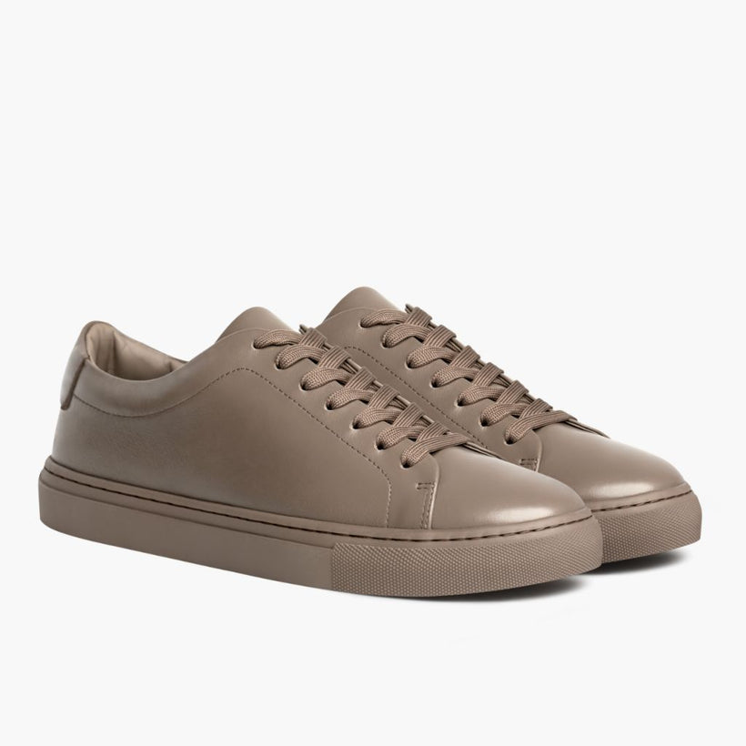 Encore Taupe Zapatillas de cuero para Hombre