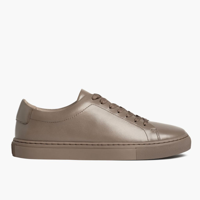 Encore Taupe Leather Sneakers para Mujer
