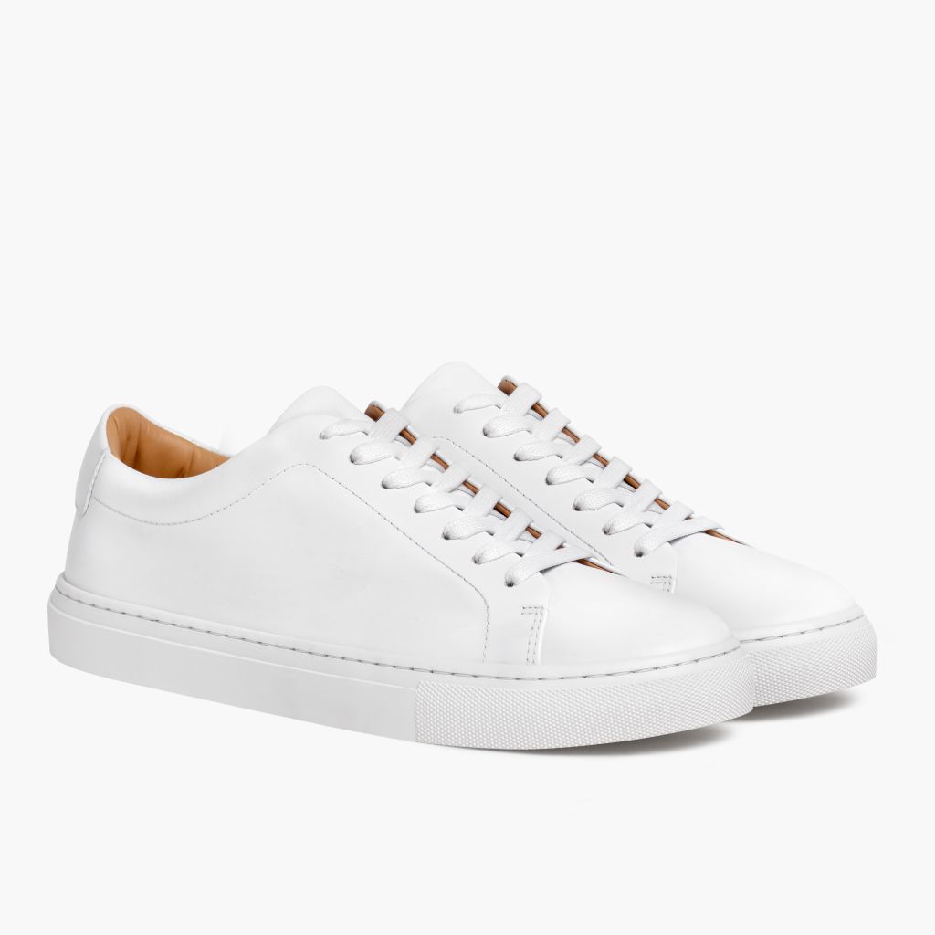 Encore Blanco Zapatillas de cuero para Hombre in White Full-Grain Leather - Vista de perfil | Comprar online