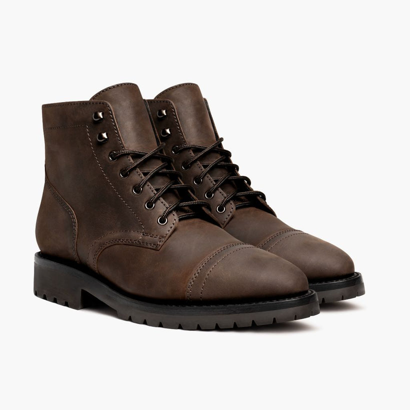 Captain StormKing® Tobacco Leather Boots para Hombre