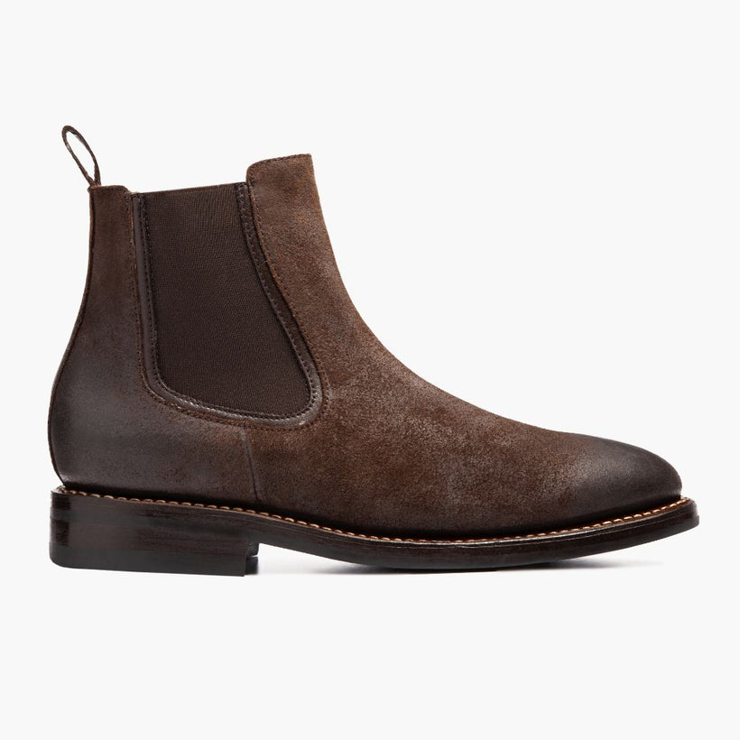Duke Chocolate Suede Leather Boots para Hombre