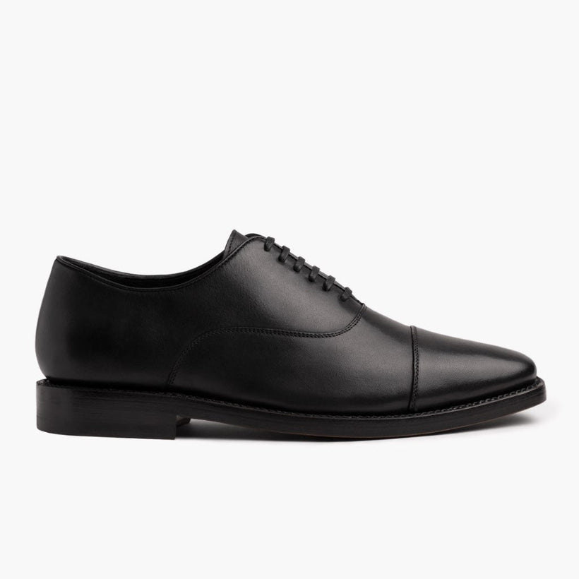 Executive Negro Zapatillas de cuero para Hombre