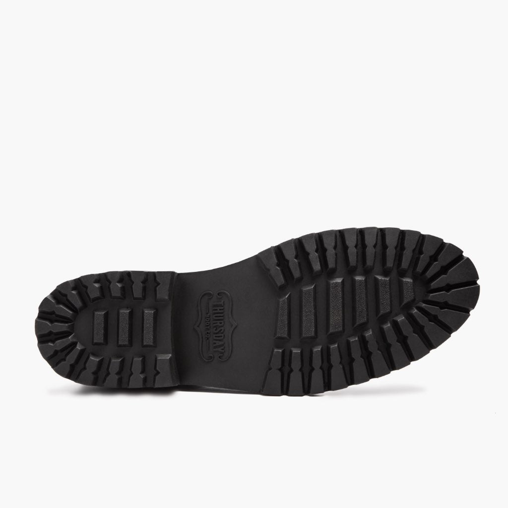 High-Traction Rubber Outsole & Lug Tread Pattern on Legend Bourbon Botas de cuero para Hombre