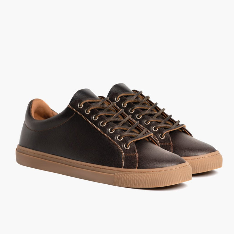 Premier Low Top Cacao Zapatillas de cuero para Hombre