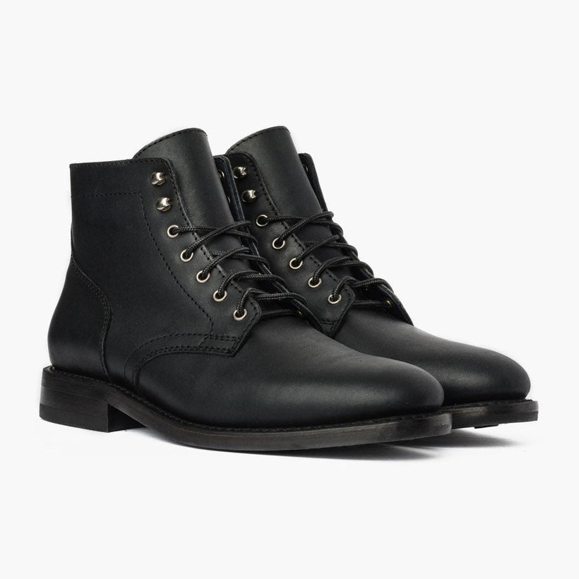 President Negro Matte Leather Boots para Hombre