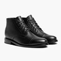 Cadet Negro Botas de cuero para Hombre