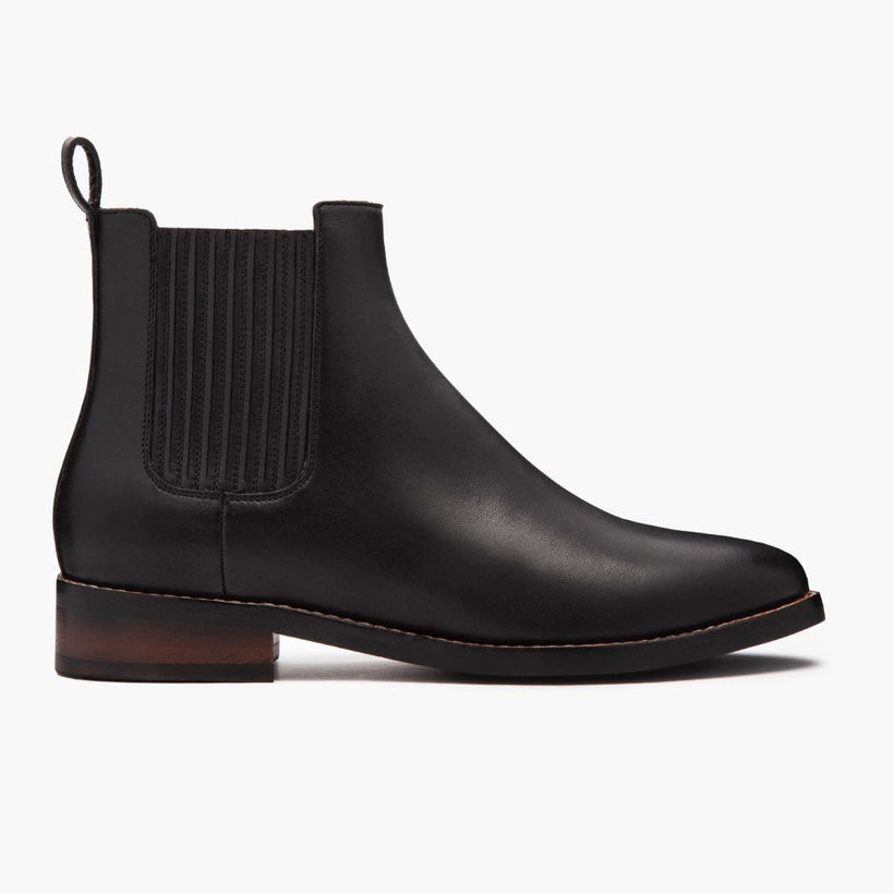 Dreamer Negro Leather Boots para Mujer