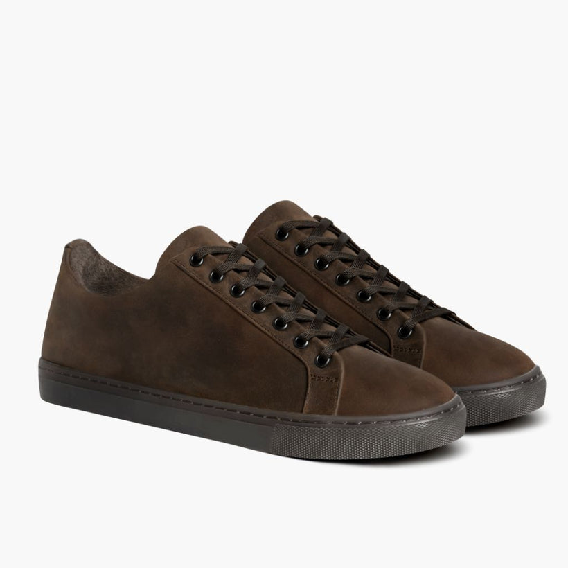 Premier Low Top Tobacco Leather Sneakers para Mujer