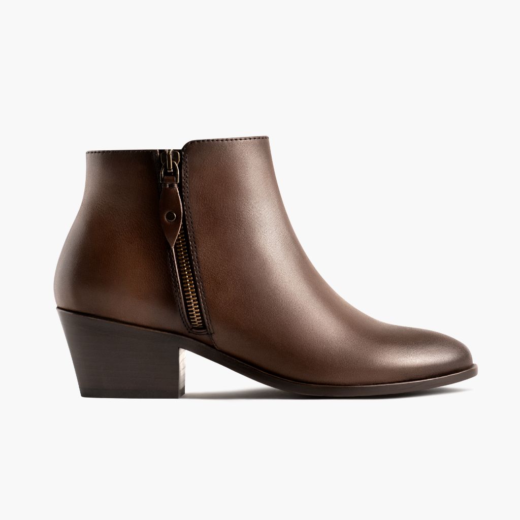 Downtown Amaretto Botas de cuero para Mujer - Contrafuerte de talón reforzado y doble costura de precisión