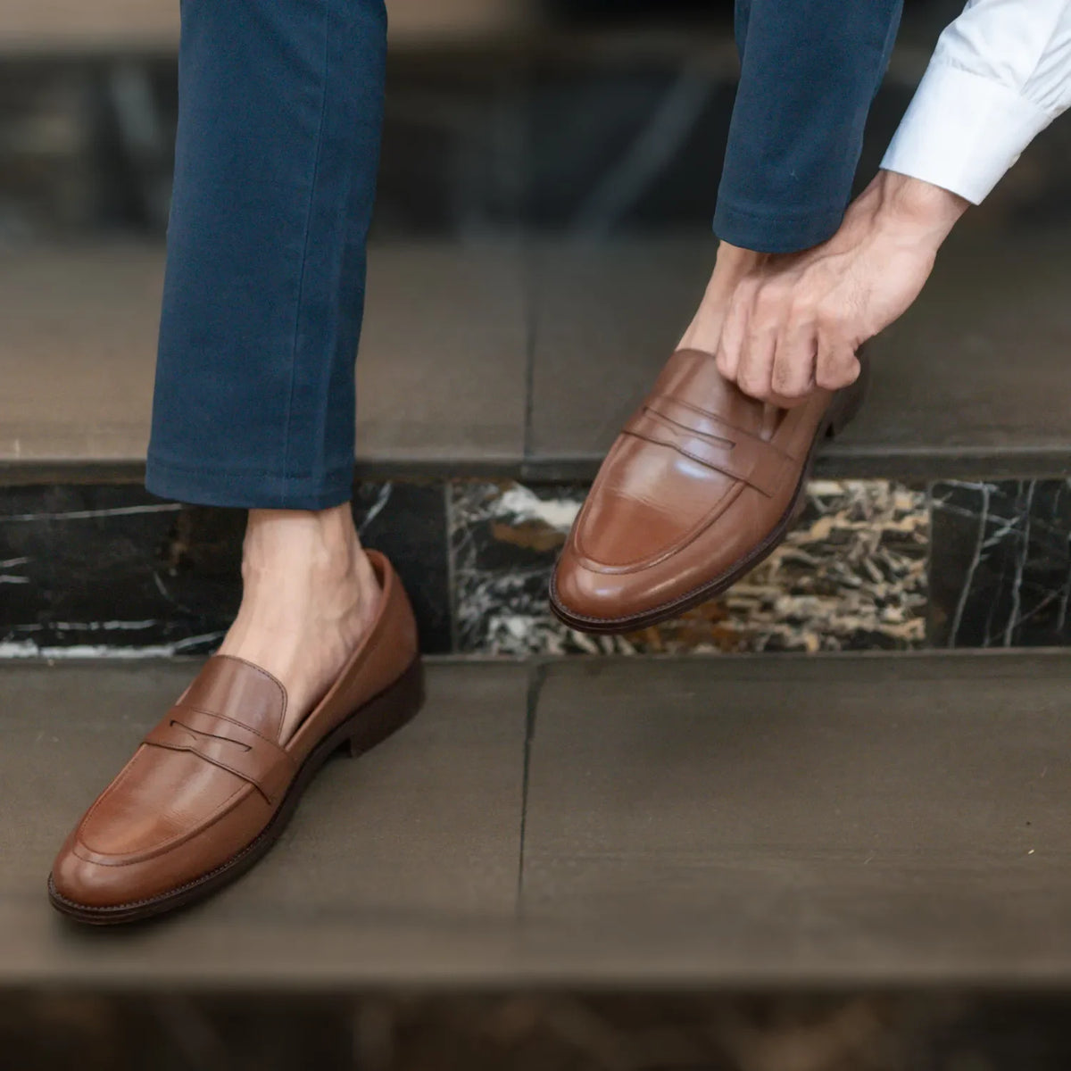 Orlaven Baxton Marrón Mocasines de cuero para Hombre footwear image 10