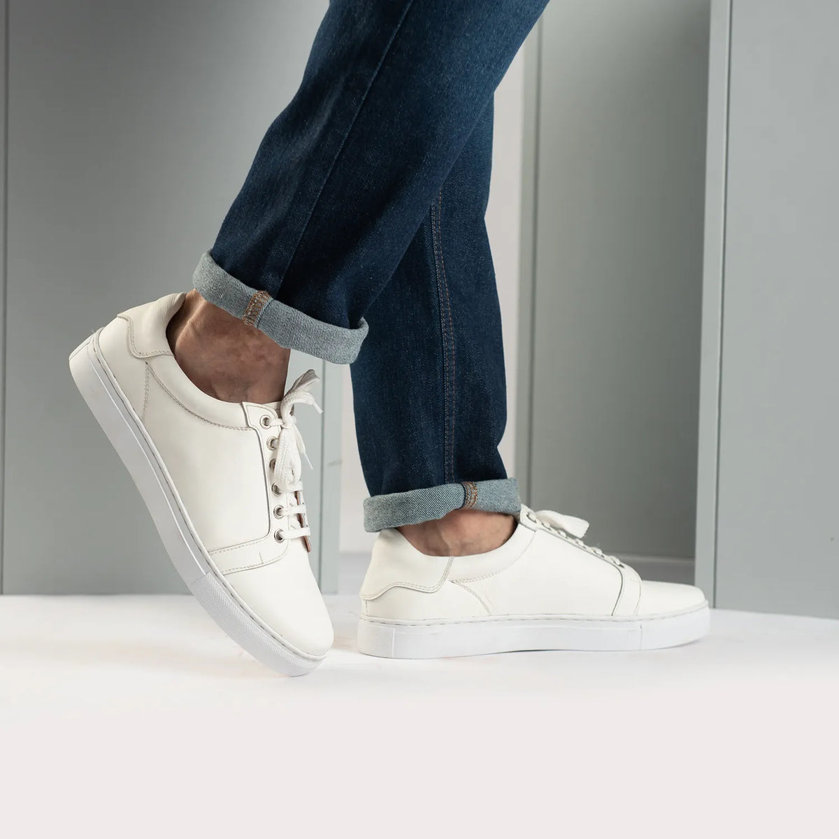 Orlaven Carter Runn Blanco Zapatillas de cuero para Hombre footwear image 10