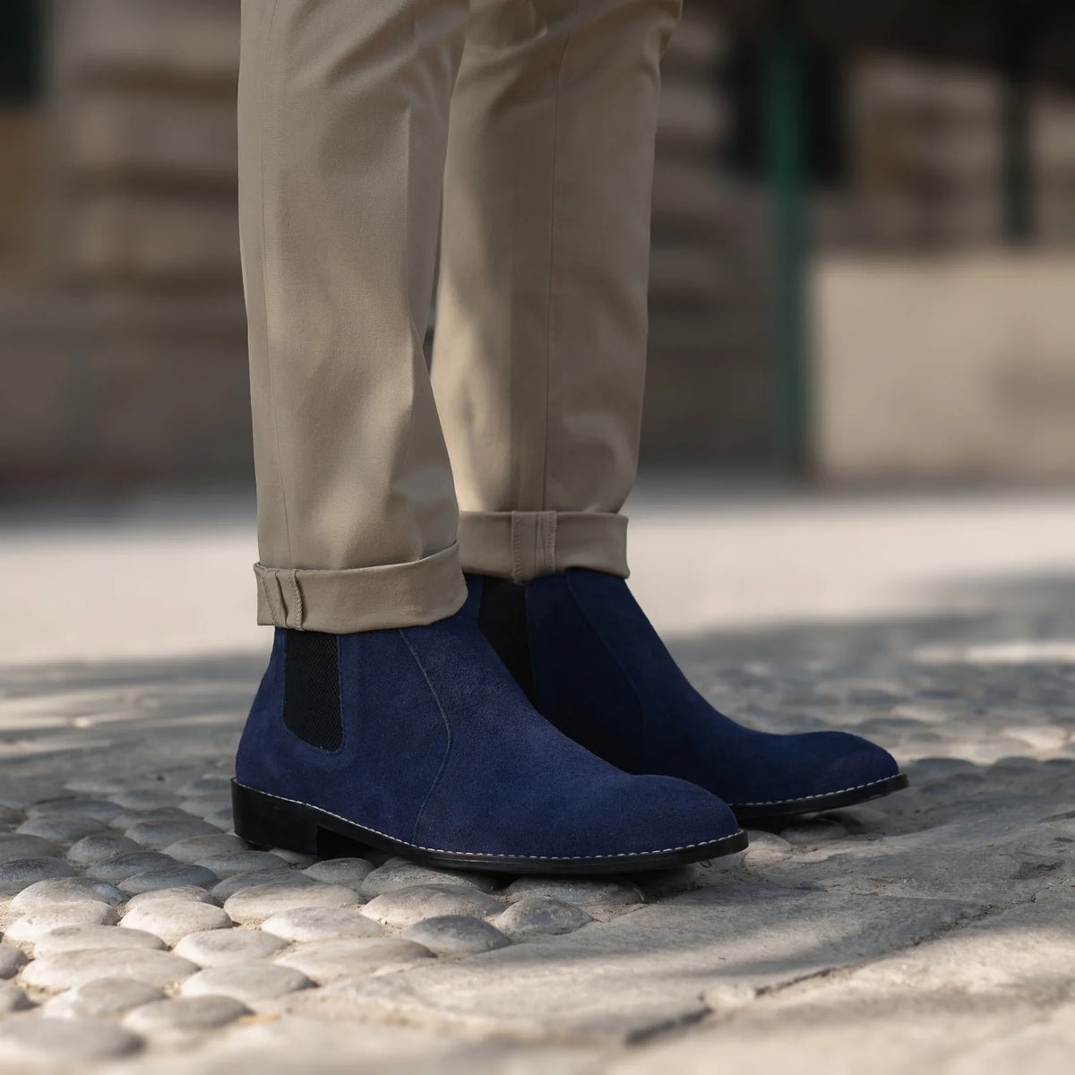 Orlaven Clarkson Chelsea Midnight Azul Suede Botas de cuero para Hombre footwear image 10