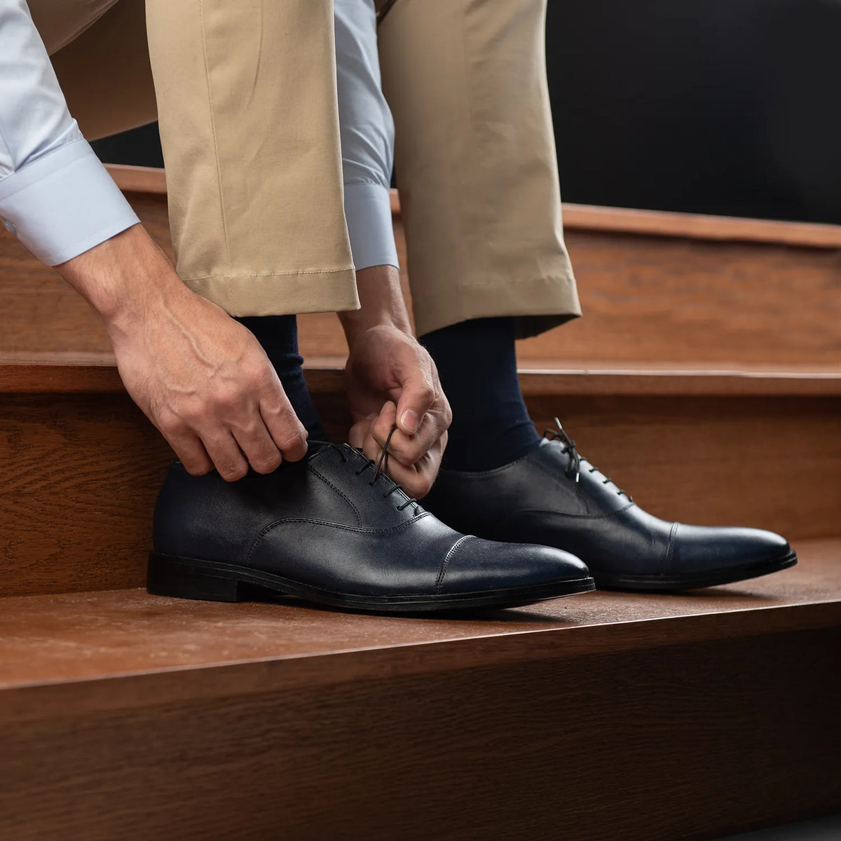 Orlaven Professor Oxford Negro Zapatos de cuero para Hombre footwear image 10