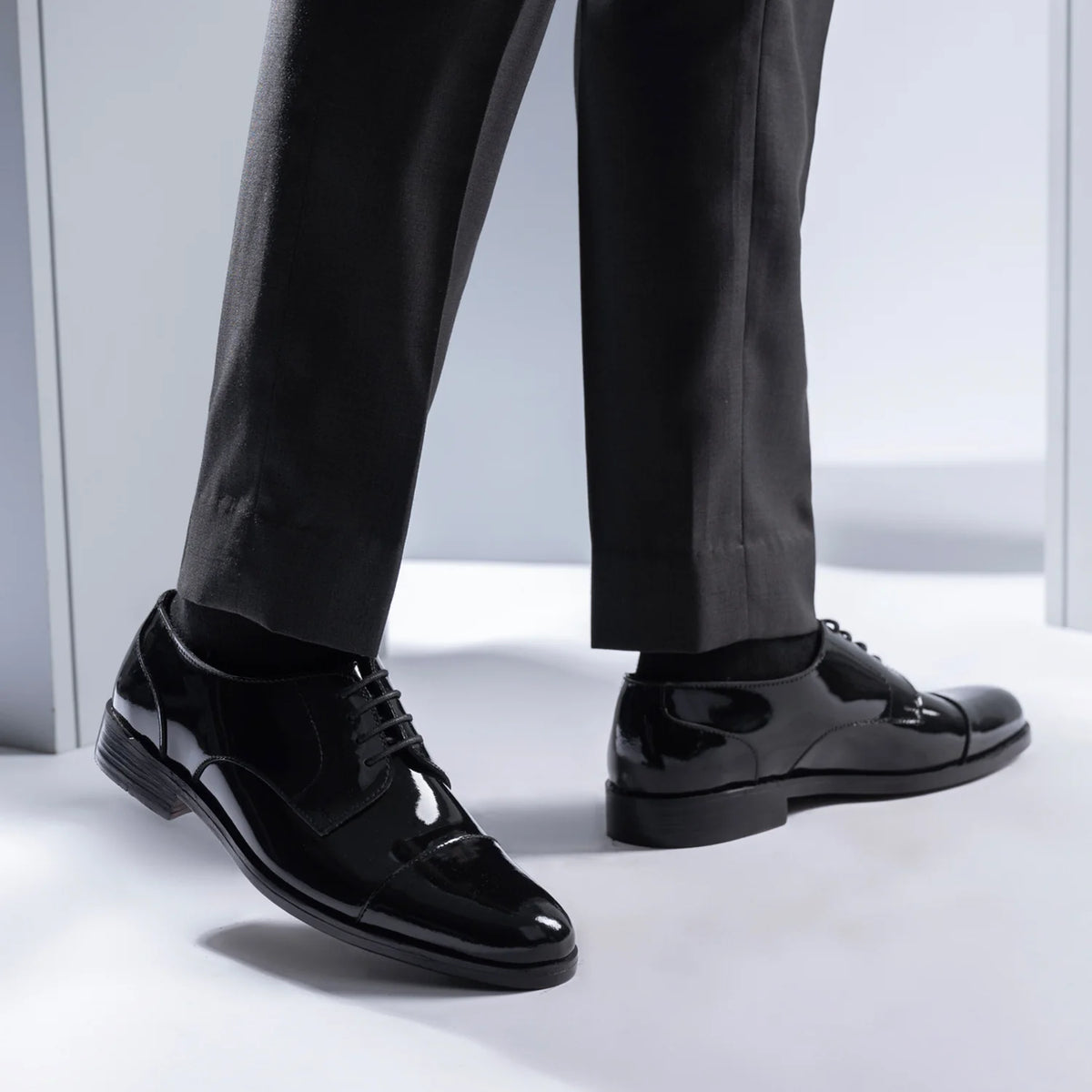 Orlaven Attorney Derby Negro Zapatos de charol para Hombre footwear image 9