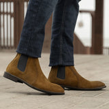 Styled On-Foot Perspective Demonstrating Ankle Fit & Silhouette on Model