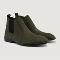 Clarkson Chelsea Olive Pullup Botas de cuero - StudGuard para Hombre