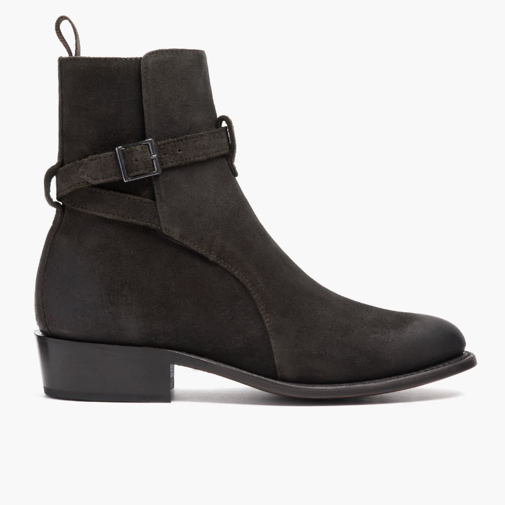 Olive Full-Grain leather Boots - Construcción cosida Goodyear y puntera delantera