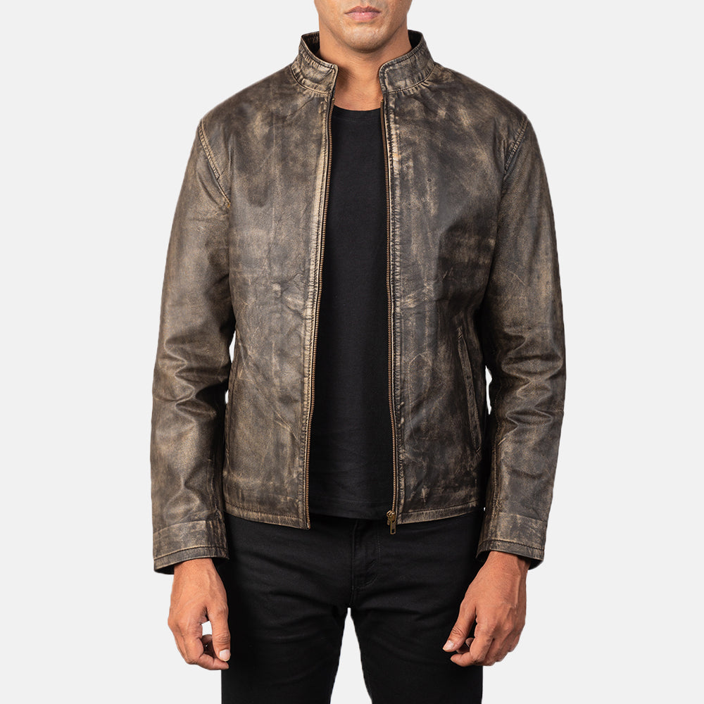 Alex Chaqueta Biker de Cuero para Hombre – Vista alternativa del producto 1