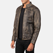 Alex Chaqueta Biker de Cuero para Hombre – Vista alternativa del producto 2
