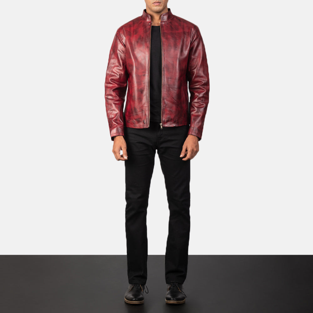 Alex Chaqueta Biker de Cuero para Hombre – Vista alternativa del producto 3