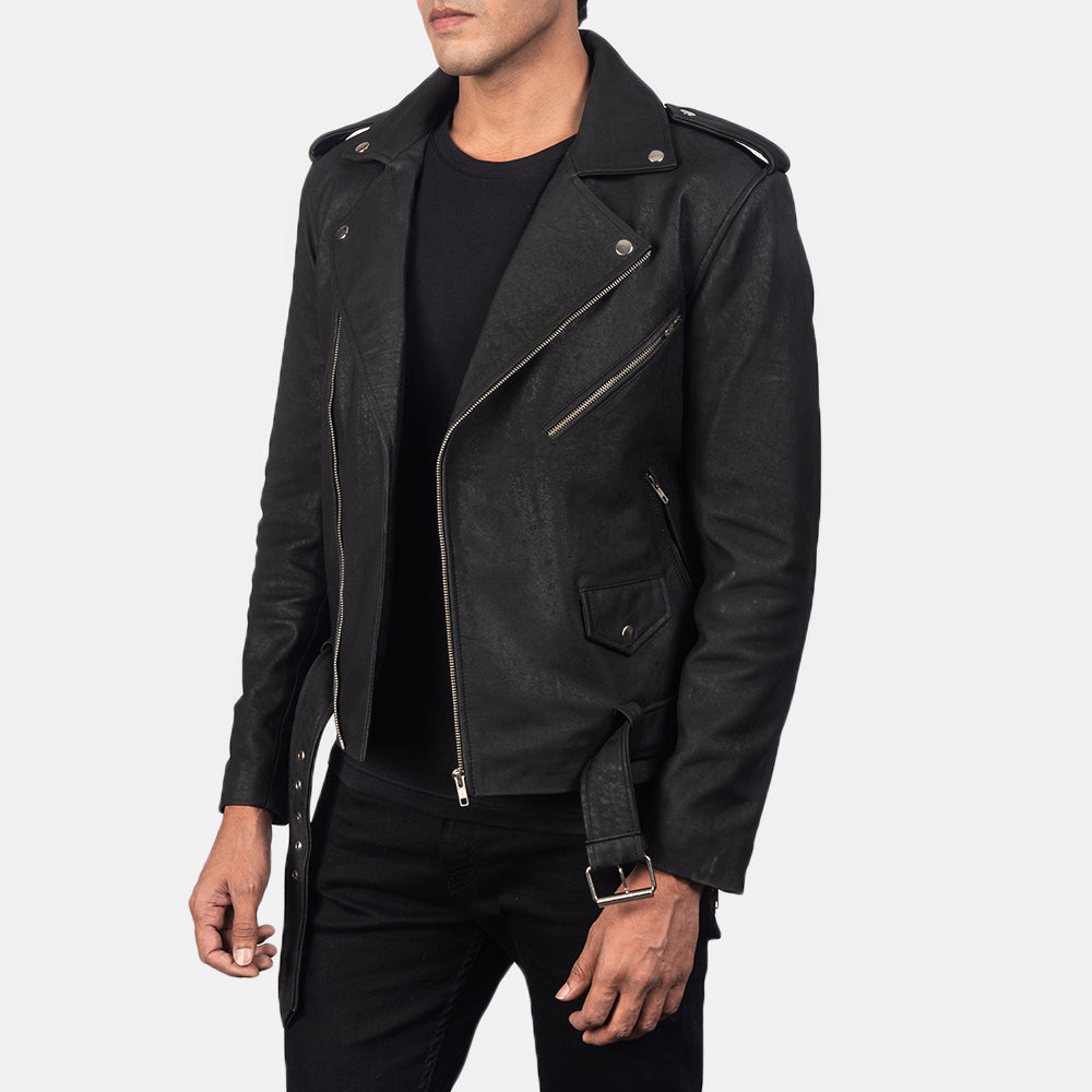 
Allaric Alley Chaqueta Biker de Cuero para Hombre – alternate product view 2