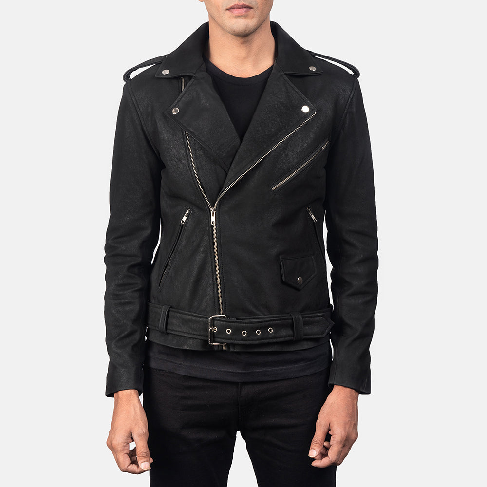 
Allaric Alley Chaqueta Biker de Cuero para Hombre – alternate product view 3