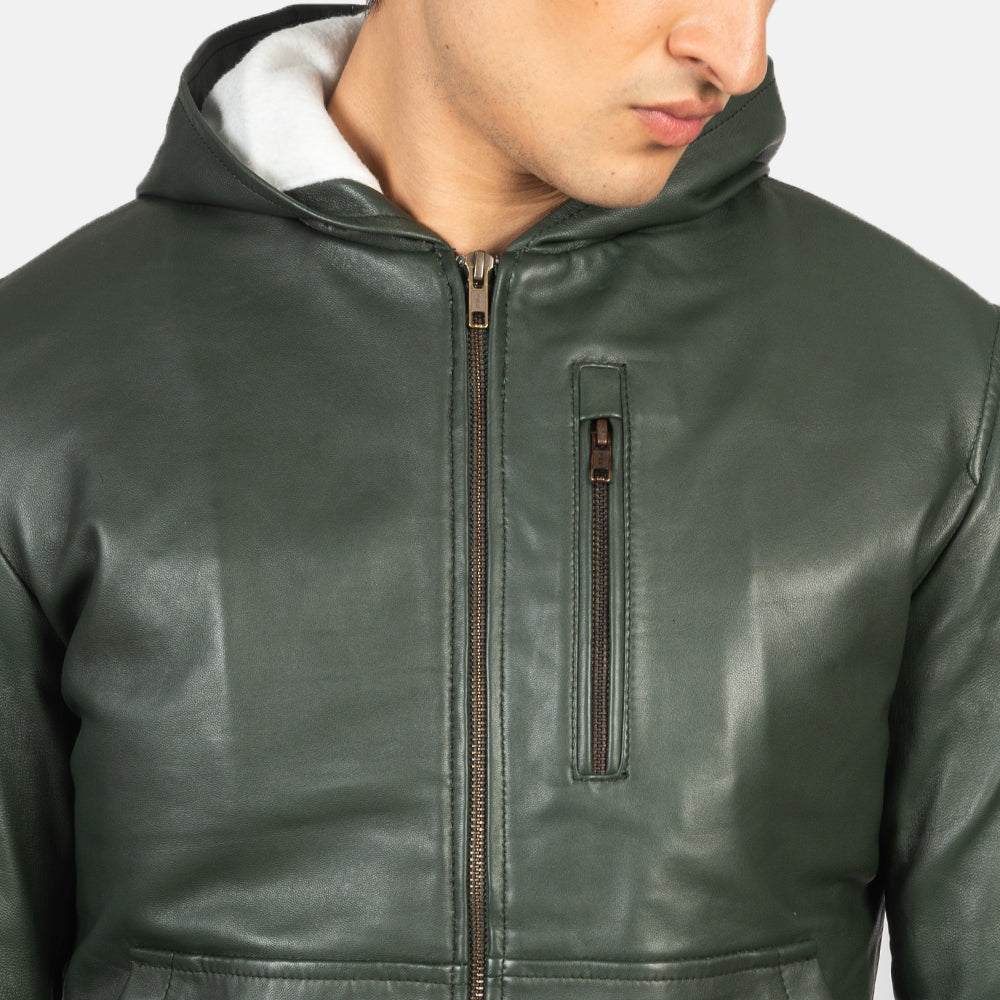 
Baston Chaqueta Bomber de Cuero para Hombre – alternate product view 6