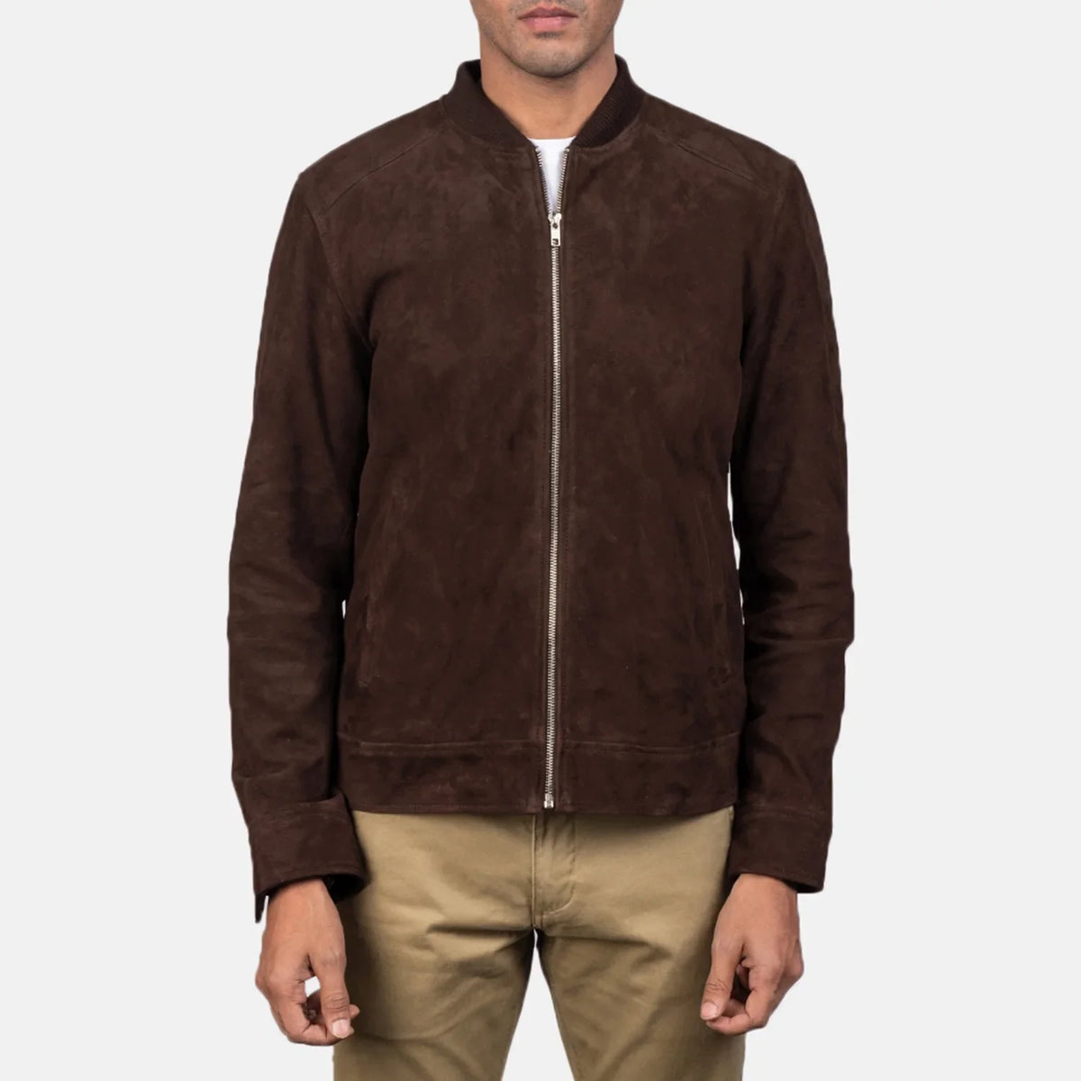Blain Marrón Cazadora Bomber de Cuero para Hombre – Vista alternativa del producto 4