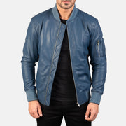Bomia MA-1 Cazadora Bomber de Cuero para Hombre – Vista alternativa del producto 1