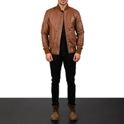 Bomia MA-1 Cazadora Bomber de Cuero para Hombre – Vista alternativa del producto 3