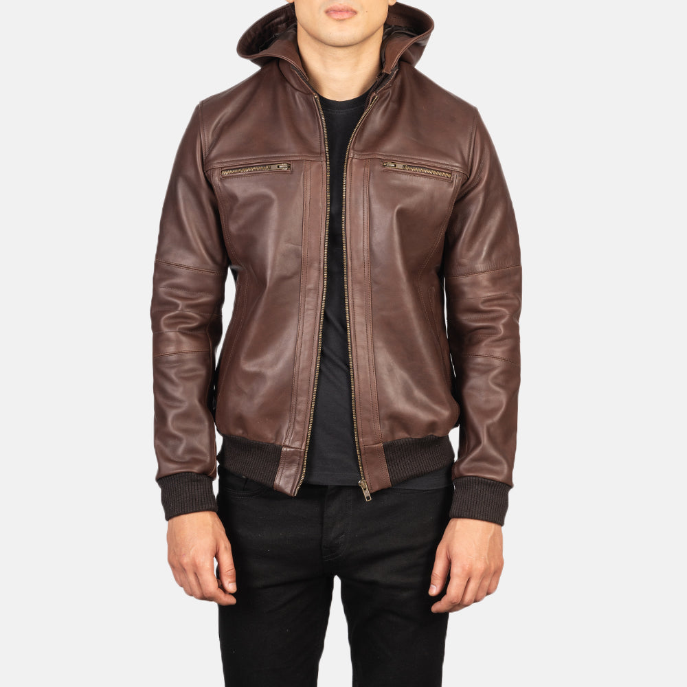 
Bouncer Biz Chaqueta Bomber de Cuero para Hombre – alternate product view 1