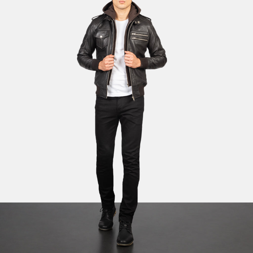 Bravado Cazadora Bomber de Cuero para Hombre – Vista alternativa del producto 3
