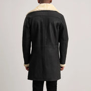 
Charles Abrigo de Cuero Marrón Shearling Abrigo de Cuero para Hombre – alternate product view 5