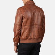 Coffmen Cazadora Bomber de Cuero para Hombre – Vista alternativa del producto 5
