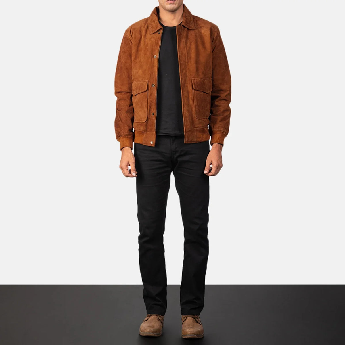 Coffmen Cazadora Bomber de Cuero para Hombre – Vista alternativa del producto 3