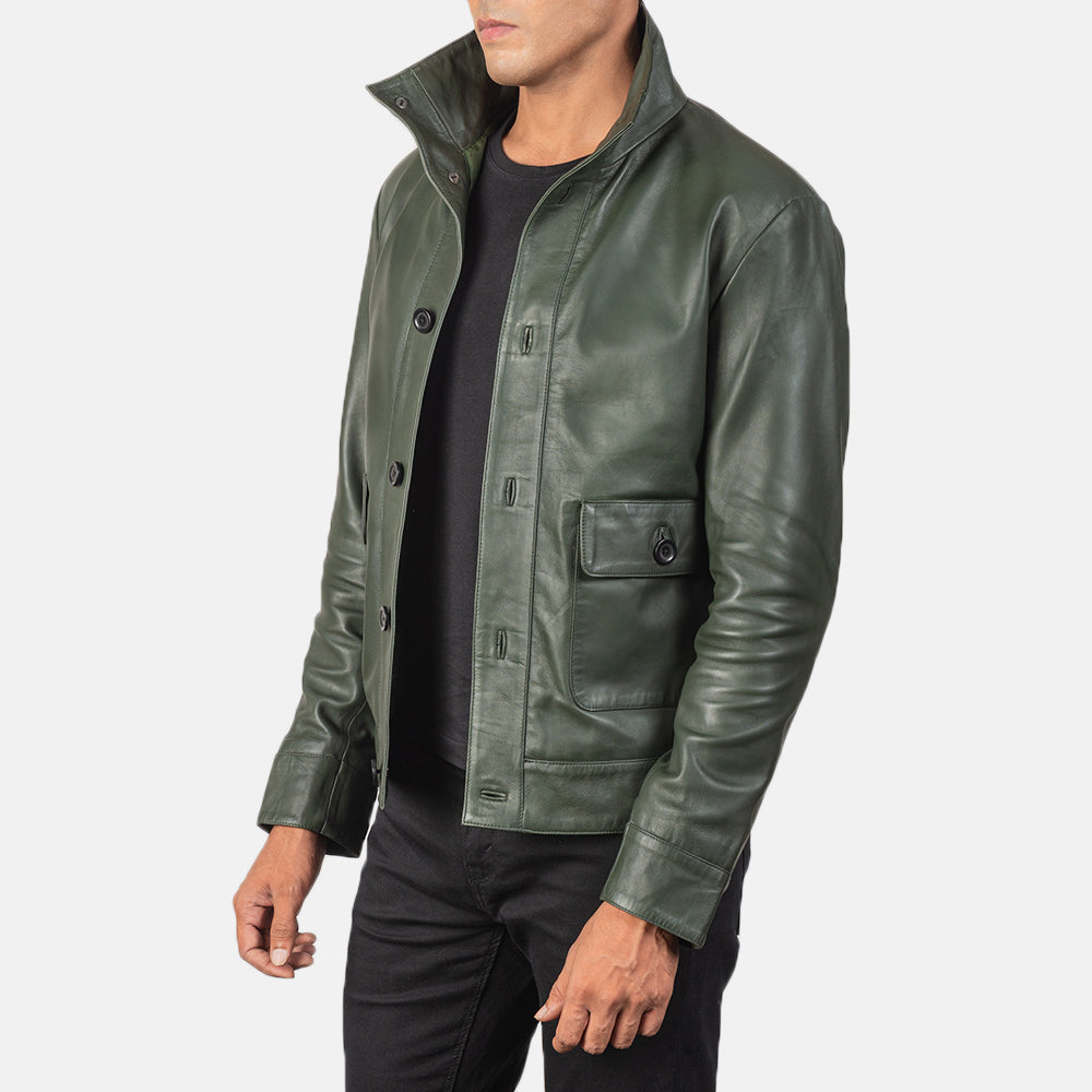 Columbus Cazadora Bomber de Cuero para Hombre – Vista alternativa del producto 2