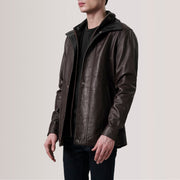 Connor Abrigo de Cuero para Hombre – Vista alternativa del producto 3
