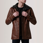 Connor Abrigo de Cuero para Hombre – Vista alternativa del producto 5