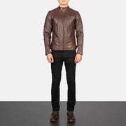 Damian Chaqueta Biker de Cuero para Hombre – Vista alternativa del producto 3