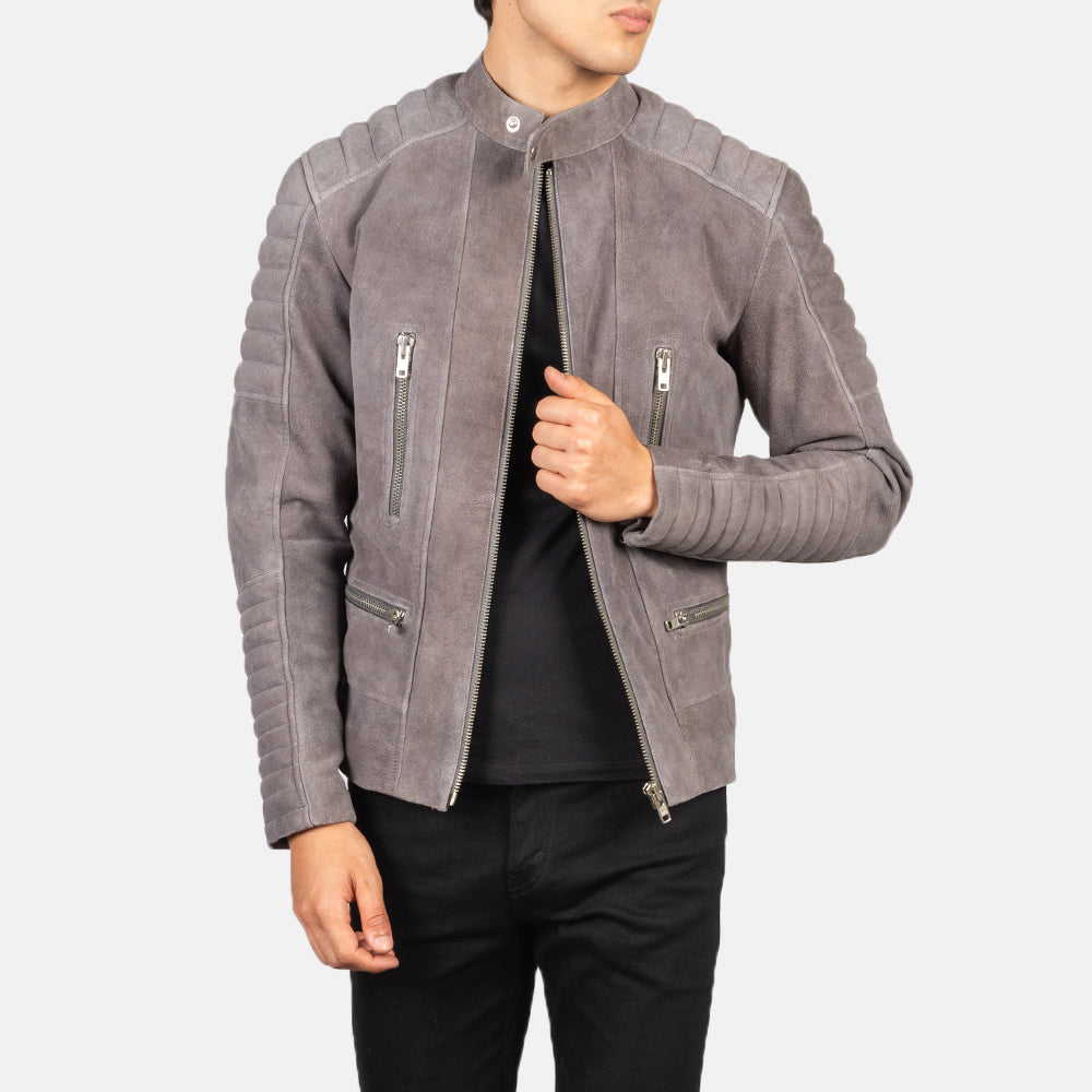 Damian Chaqueta Biker de Cuero para Hombre – Vista alternativa del producto 1