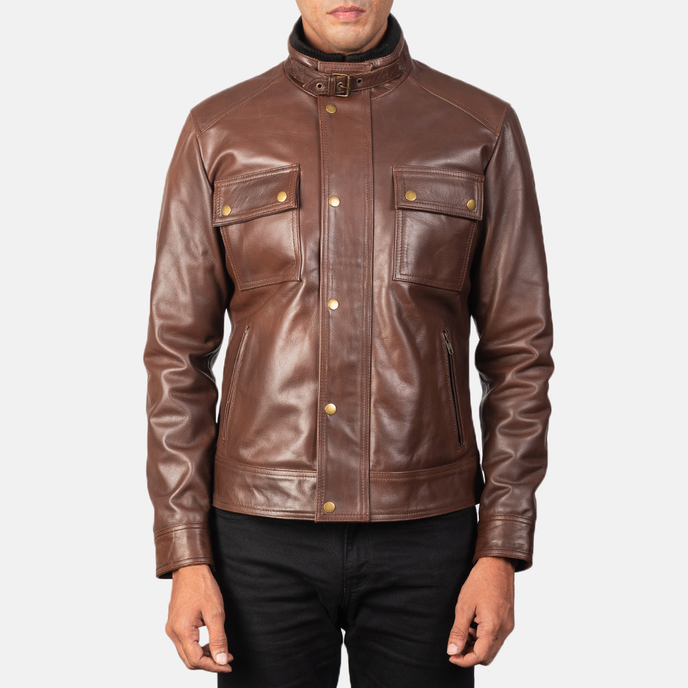 
Darren Chaqueta Biker de Cuero para Hombre – alternate product view 4