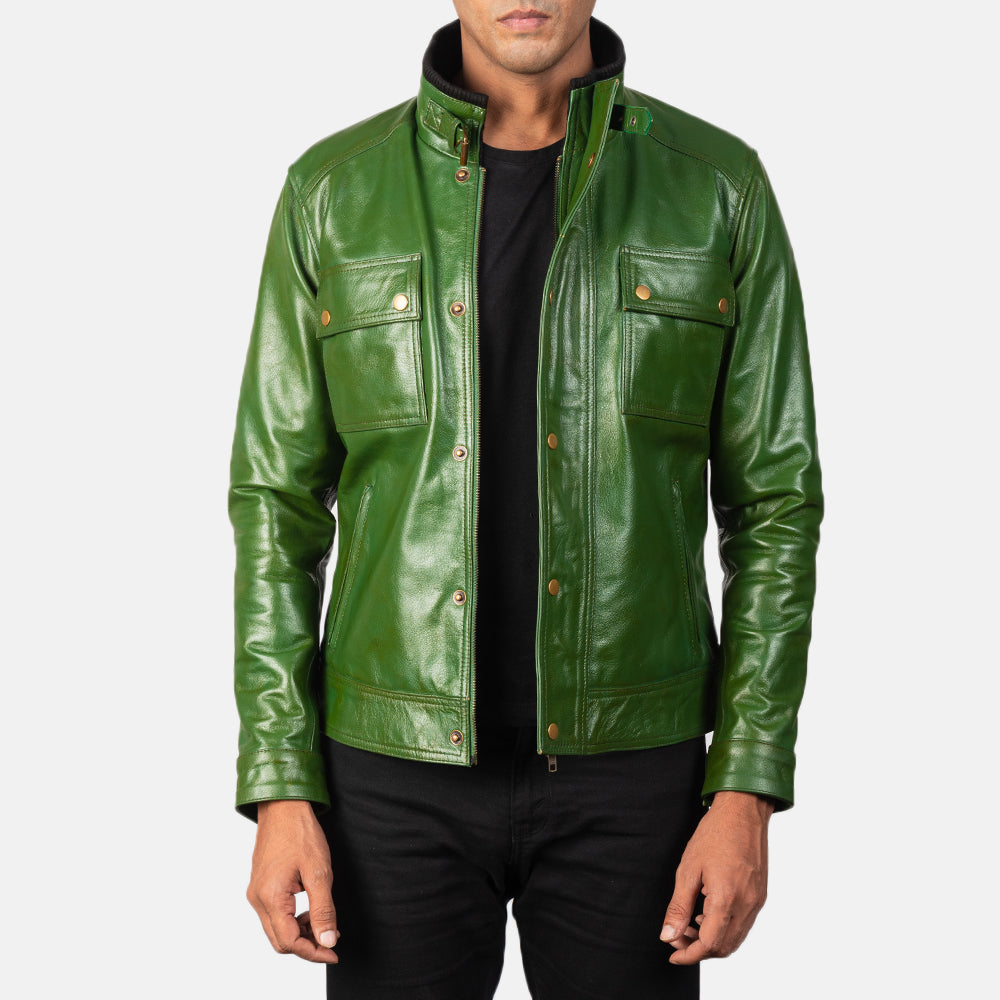 
Darren Chaqueta Biker de Cuero para Hombre – alternate product view 1