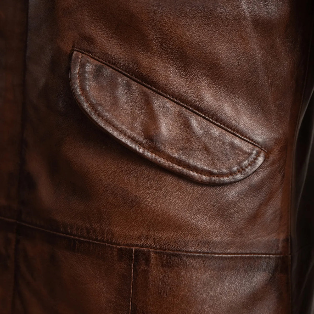 Delvin Chaqueta de Cuero para Hombre – Vista alternativa del producto 6