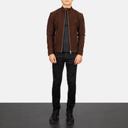 Fernando Acolchado Chaqueta Biker de Cuero para Hombre – Vista alternativa del producto 3
